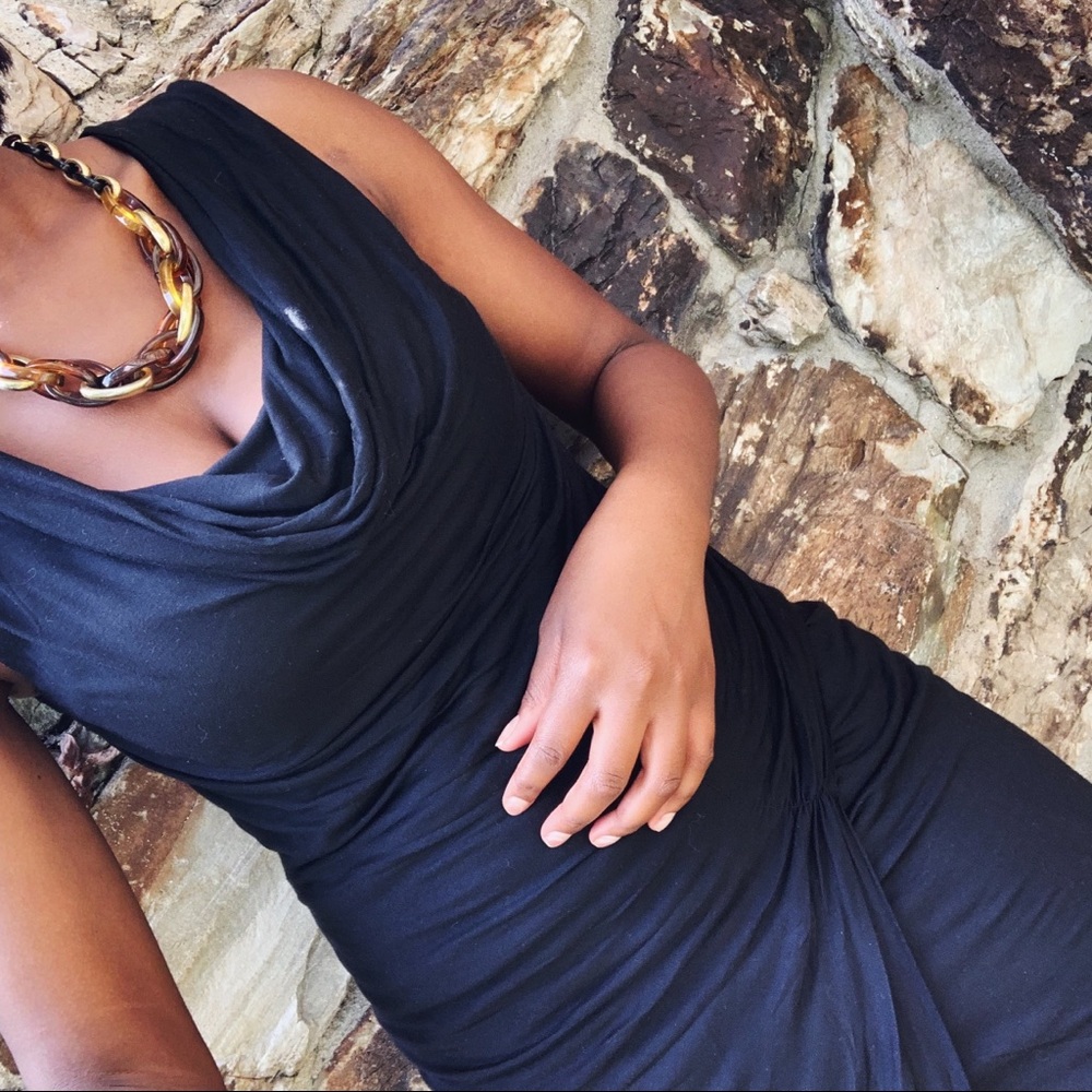 Black Runched Dress